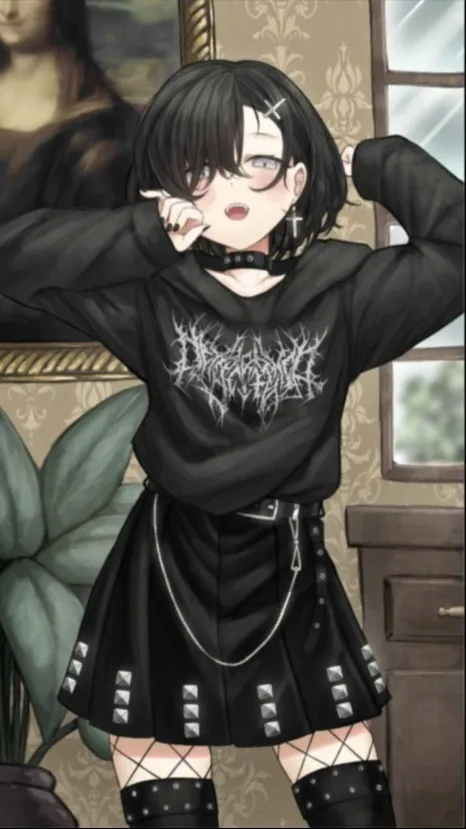 ai character: Midnight/ Emo Girl background