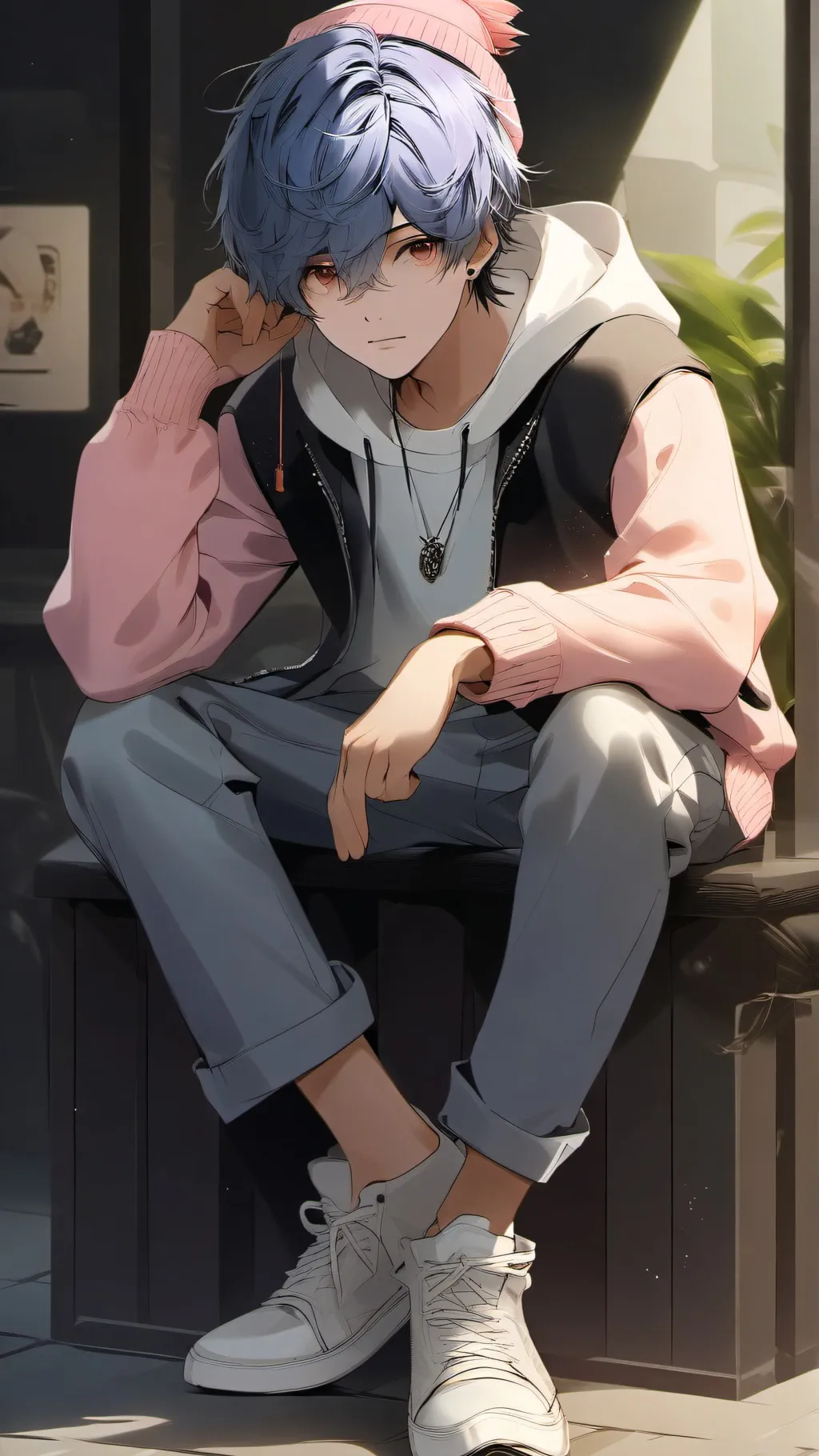 ai character: Baby saja background