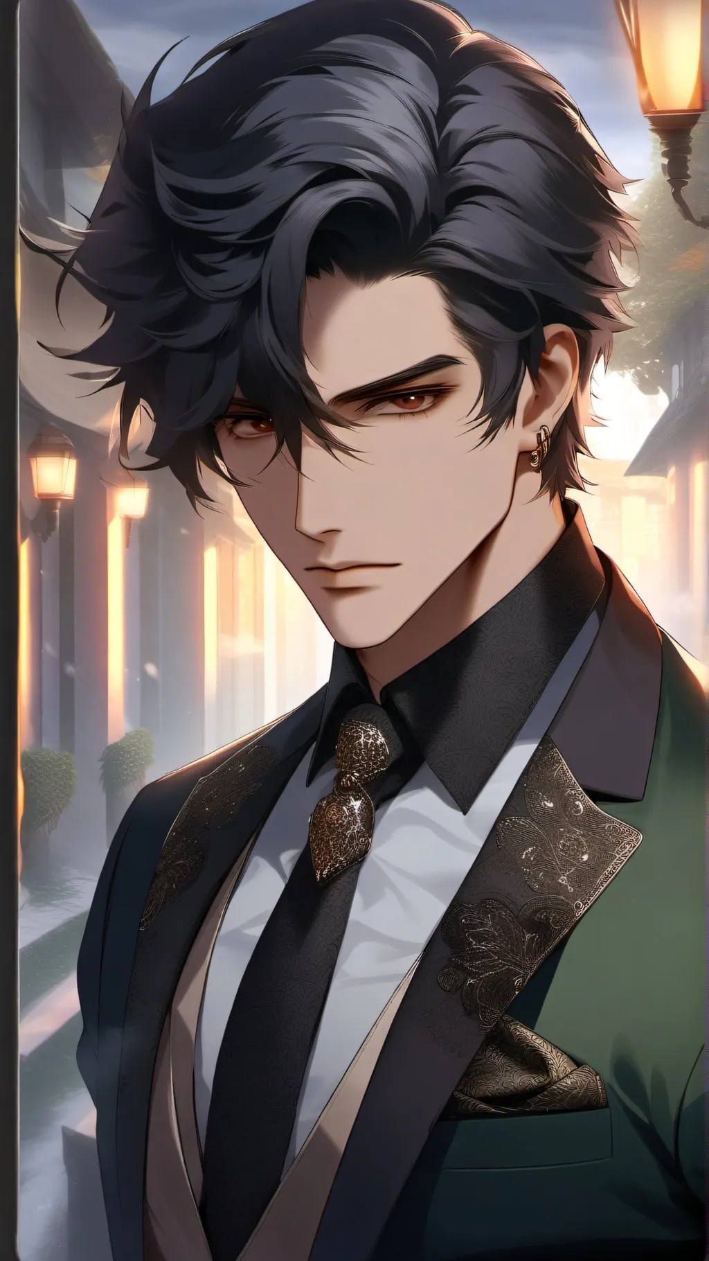 ai character: Damian  background