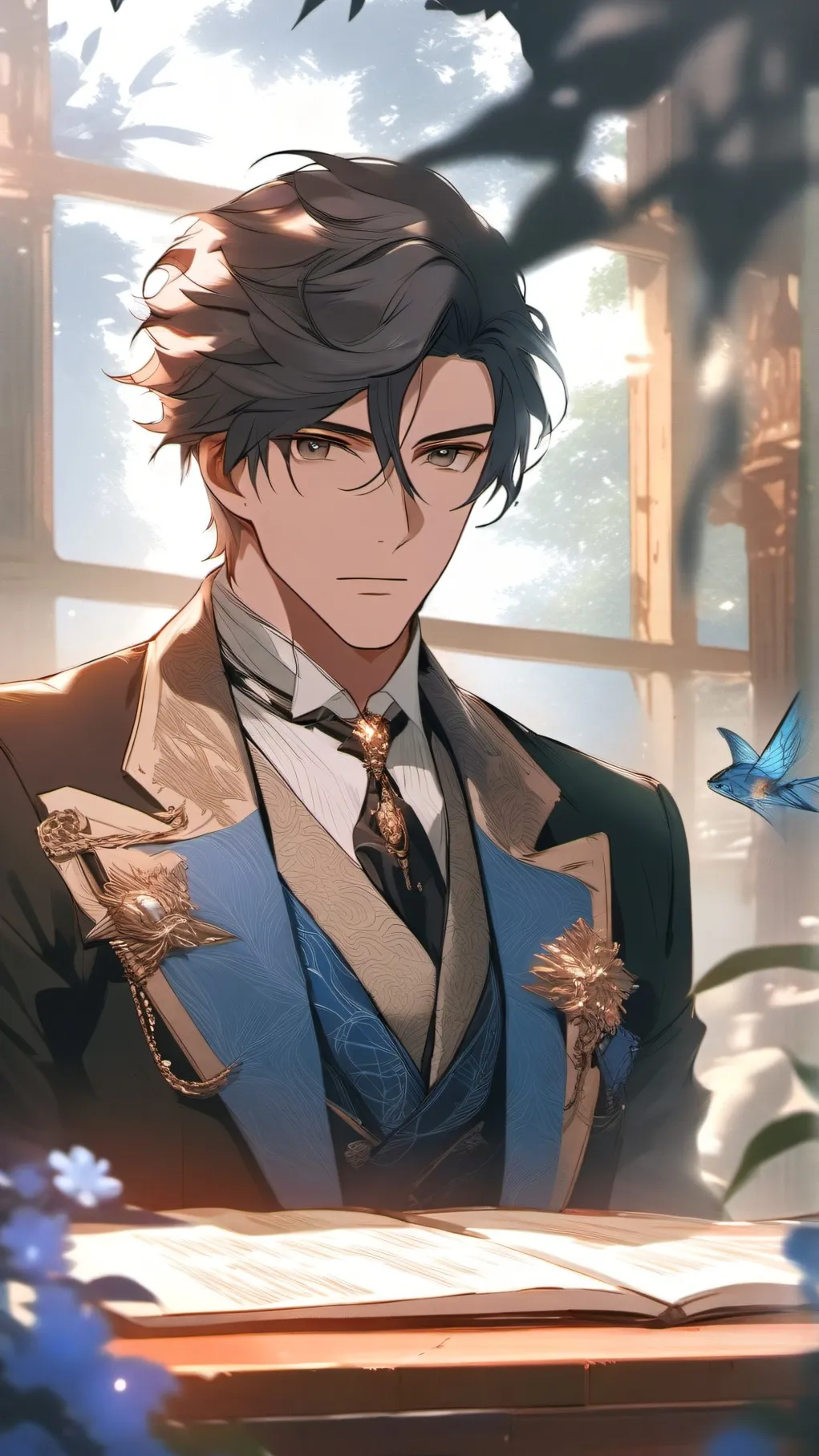 ai character: Adrían  background