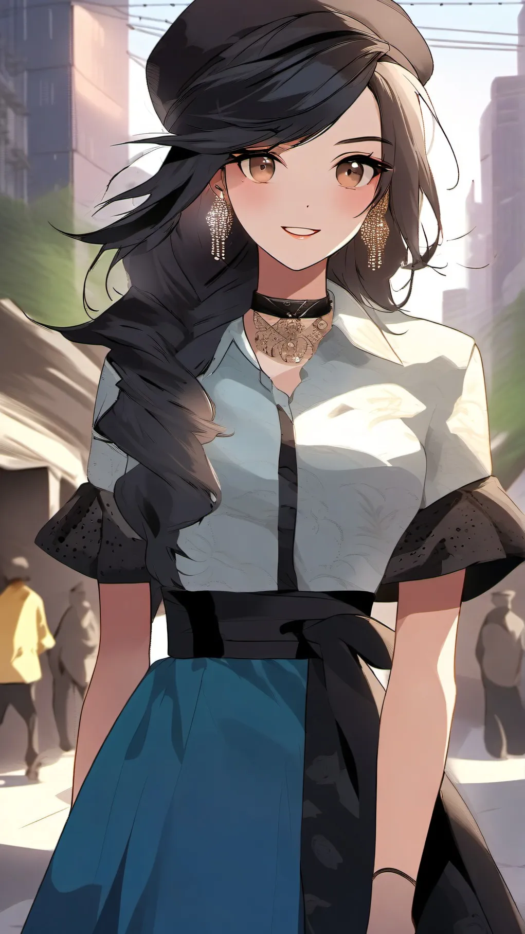 ai character: el collar maldito background