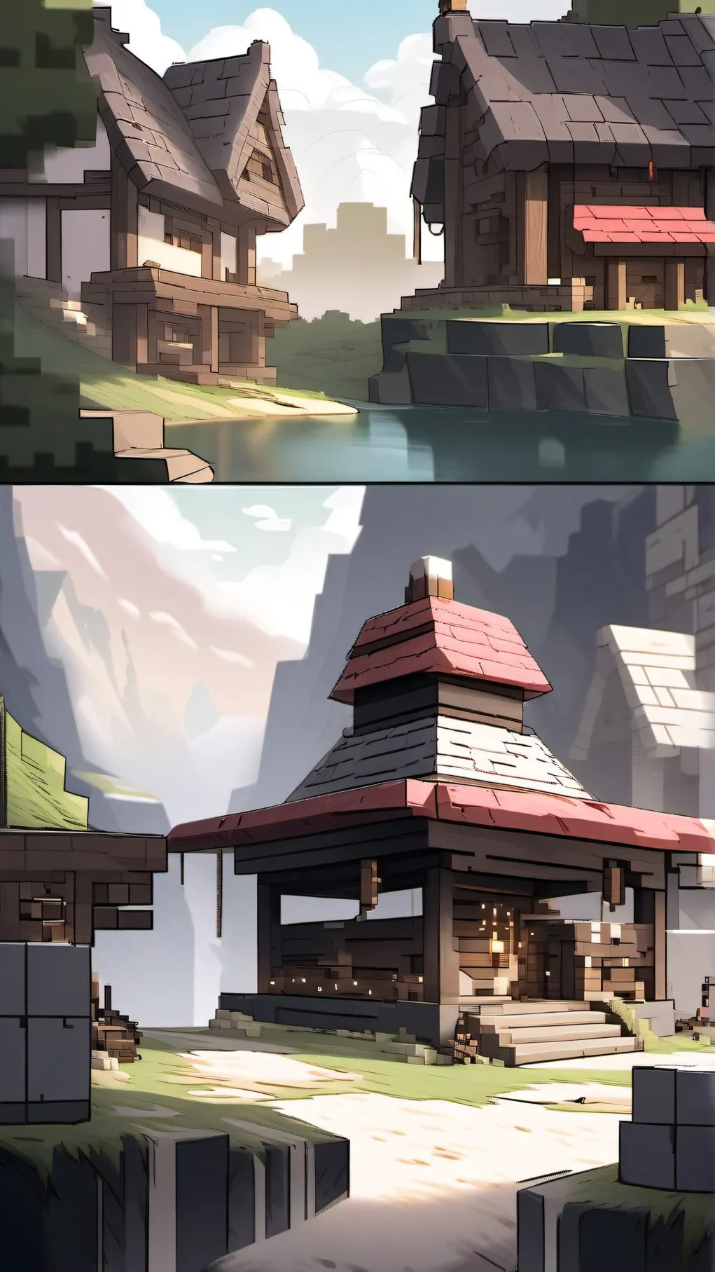 ai character: mineraft gamer background