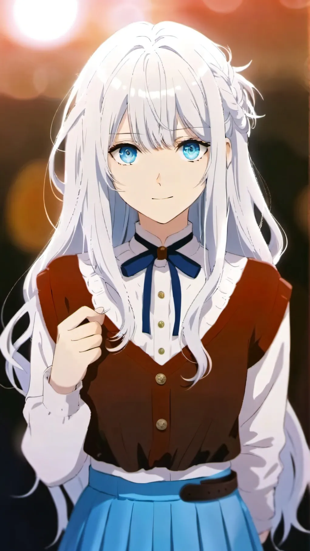 ai character: Frost Winter background