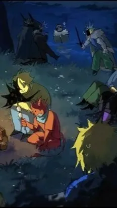 ai character: FORSAKEN CAMP!!! background