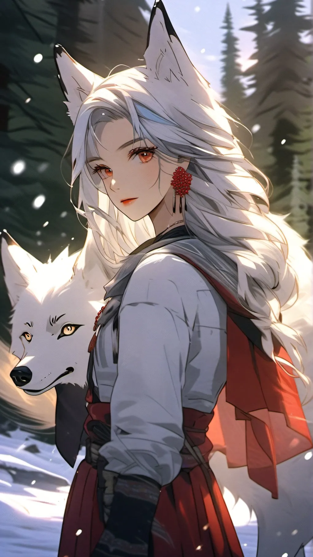 ai character: Lunar Moon background