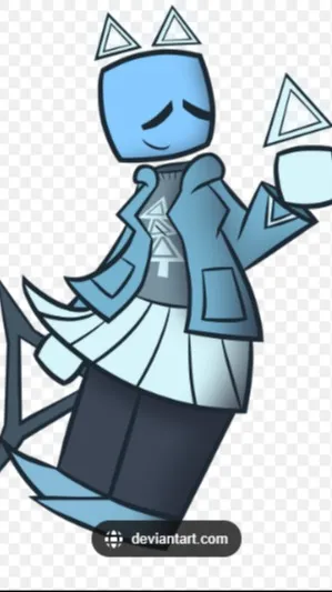 ai character: team helper cube.  background