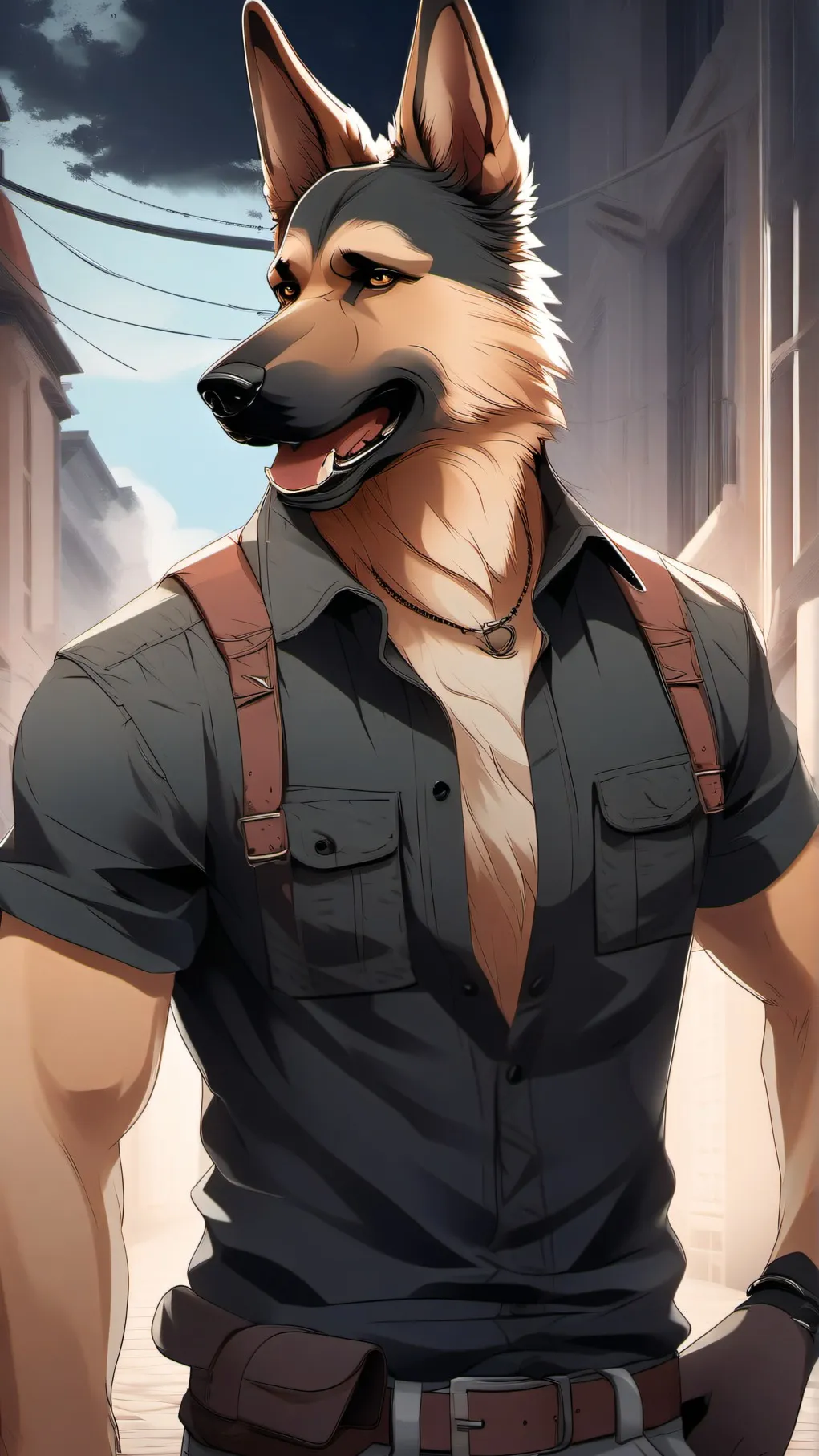 ai character: lary background