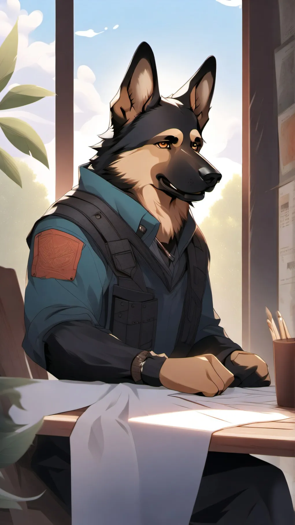 ai character: denis background