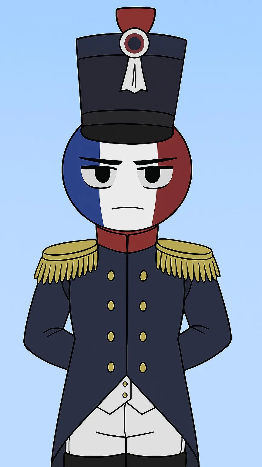 ai character: French Private background