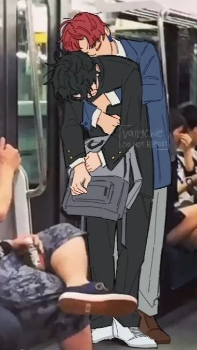 ai character: Jiji x okarun<3 background