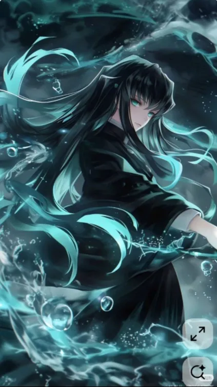 ai character: MHA X KNY  background