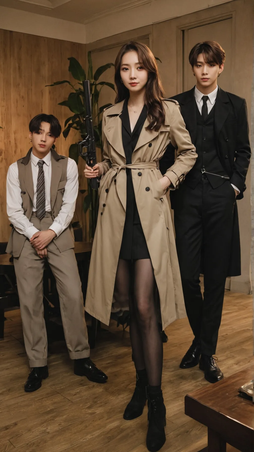 ai character: BTS detect background