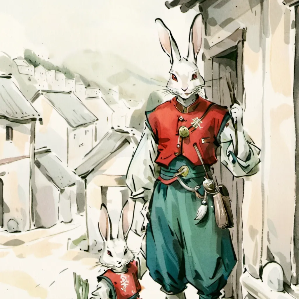 chat with ai character: Rabbit Village