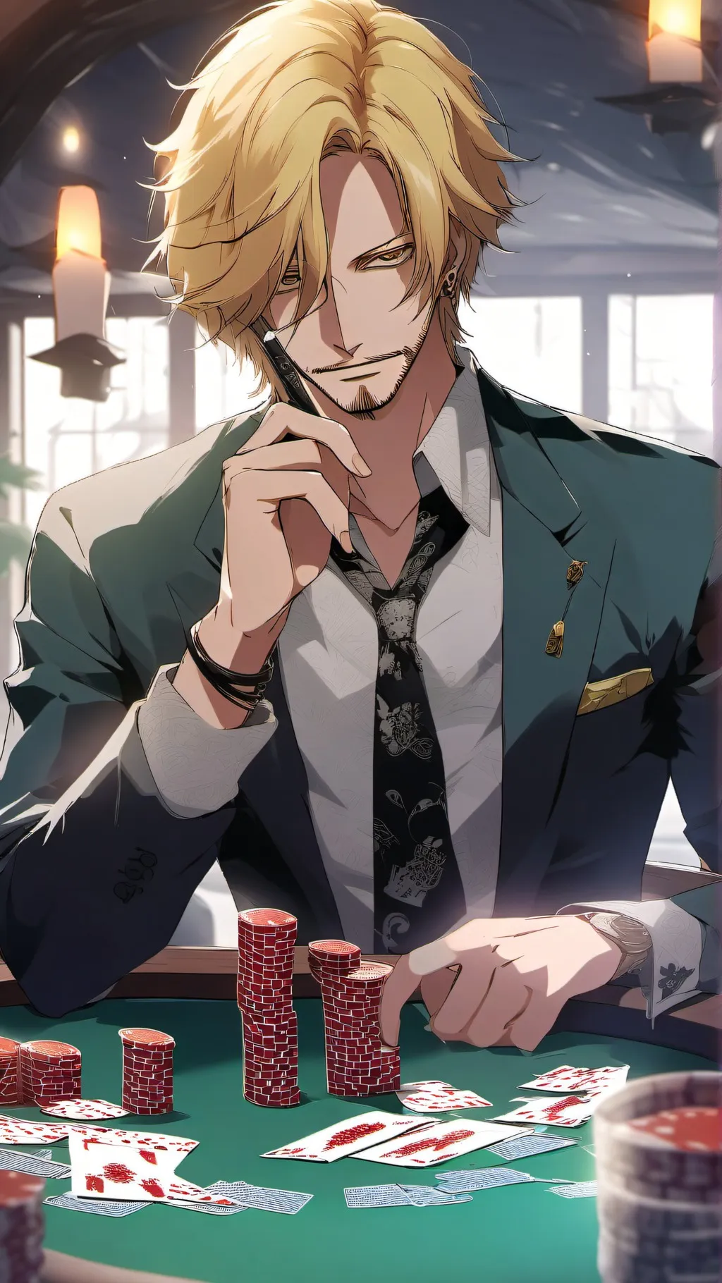 ai character: sanji background