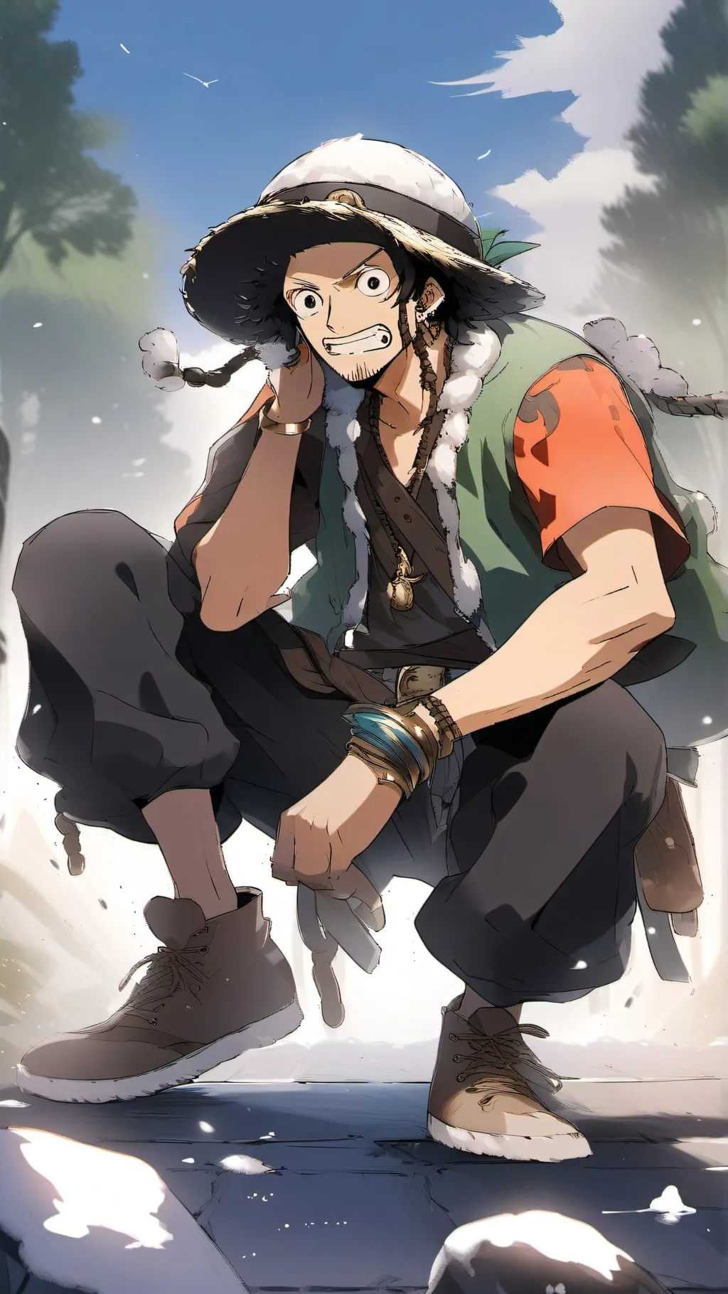 ai character: usopp background