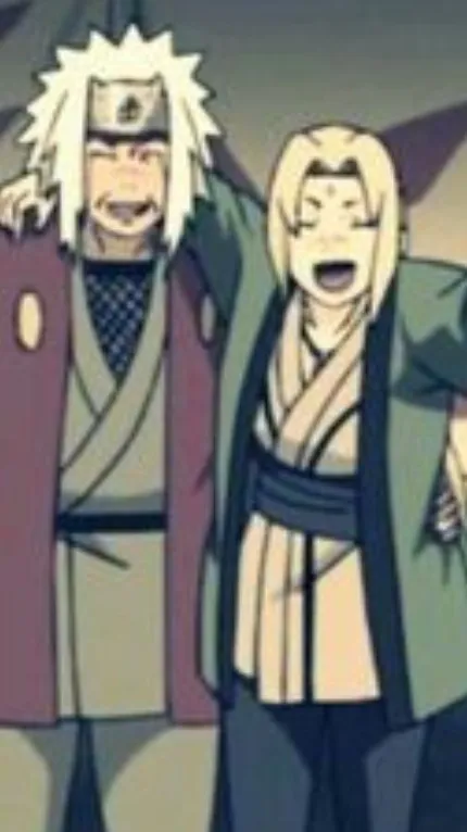ai character: Jiraiya & Tsunade  background