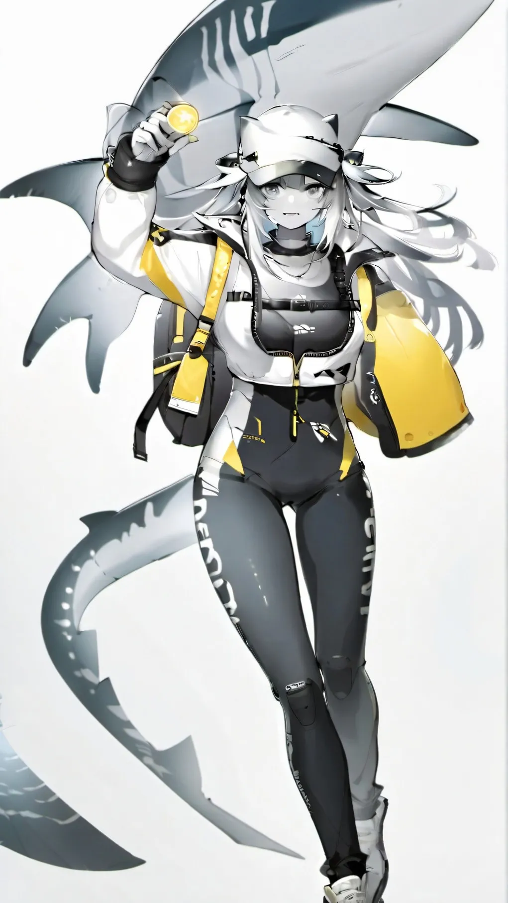 ai character: Millie(shark girl) background
