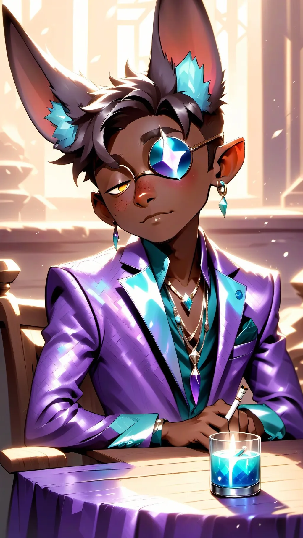 ai character: Zaq  background