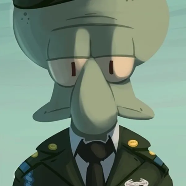 chat with ai character: Soldier Squidward