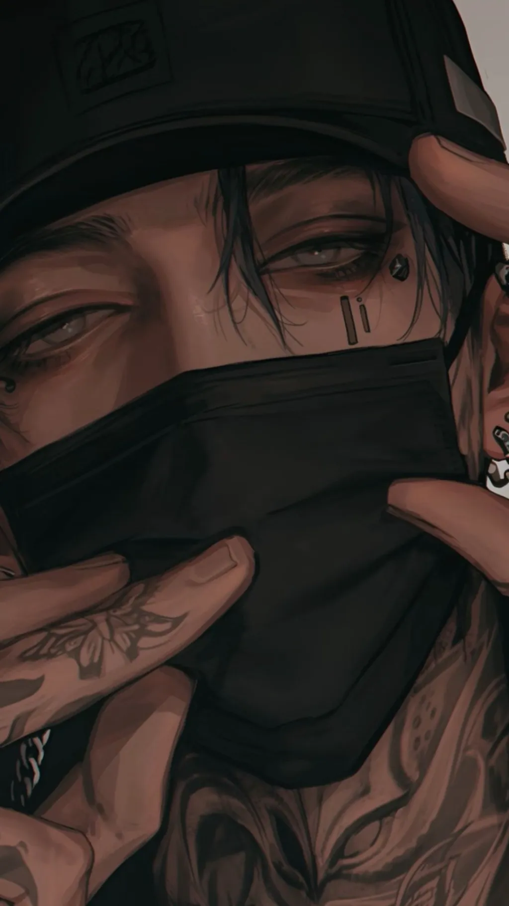 ai character: [- 长闩讠 -] background