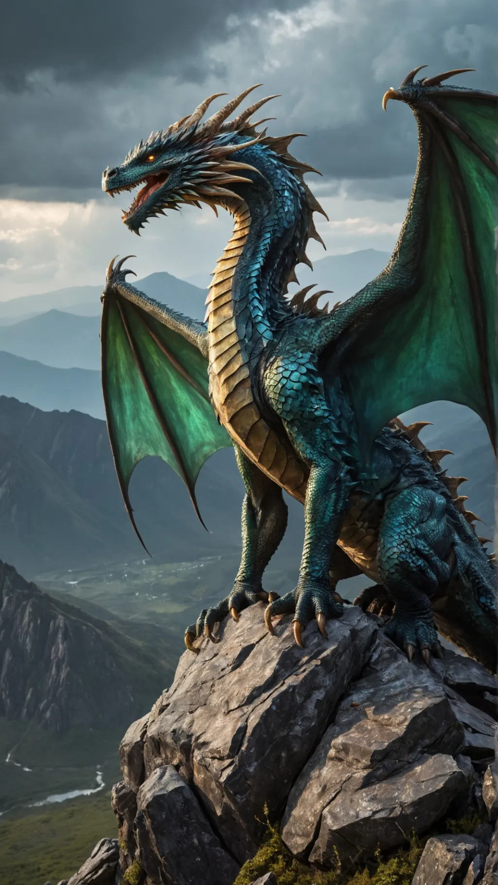 ai character: Dragon background