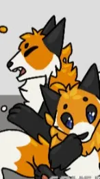 ai character: 3 foxes background