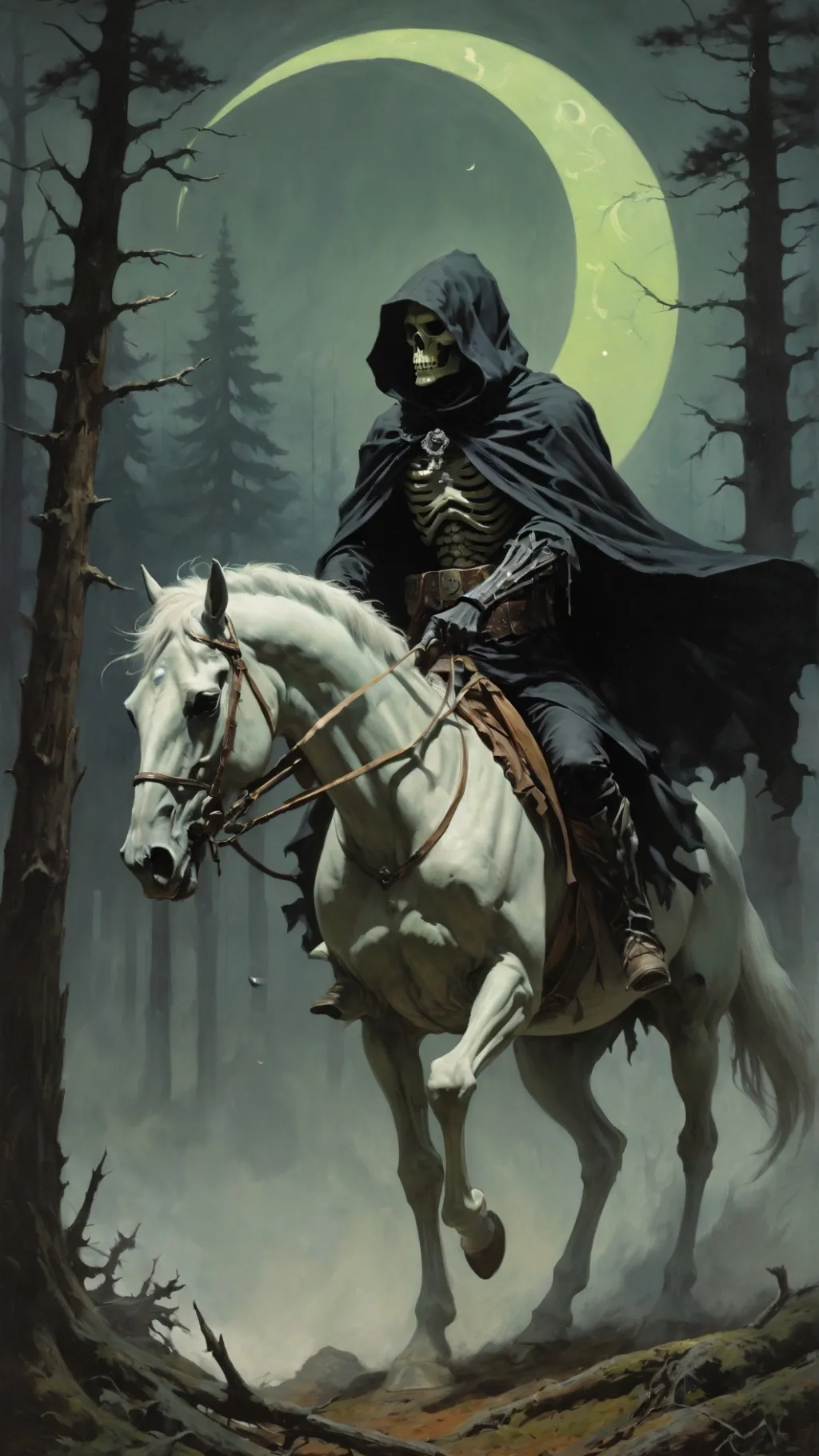 ai character: Death Goes Riding background