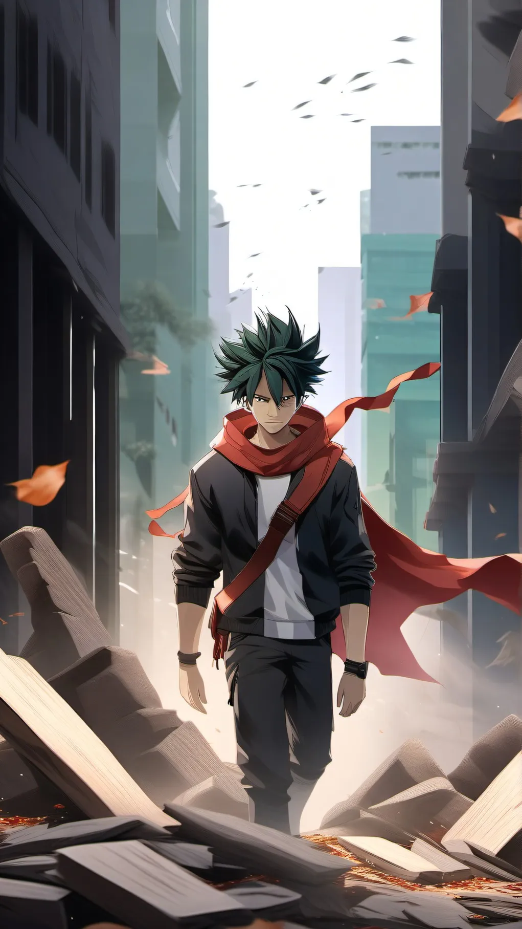 ai character: mha roast battle background