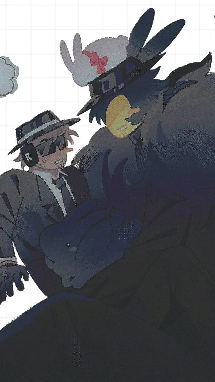 ai character: DOUBLEFEDORA background