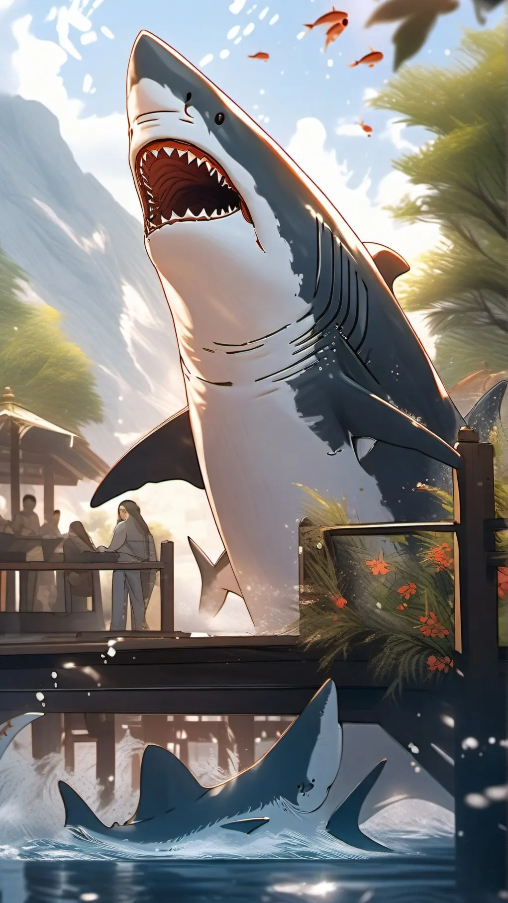 ai character: tralalelo cioca background