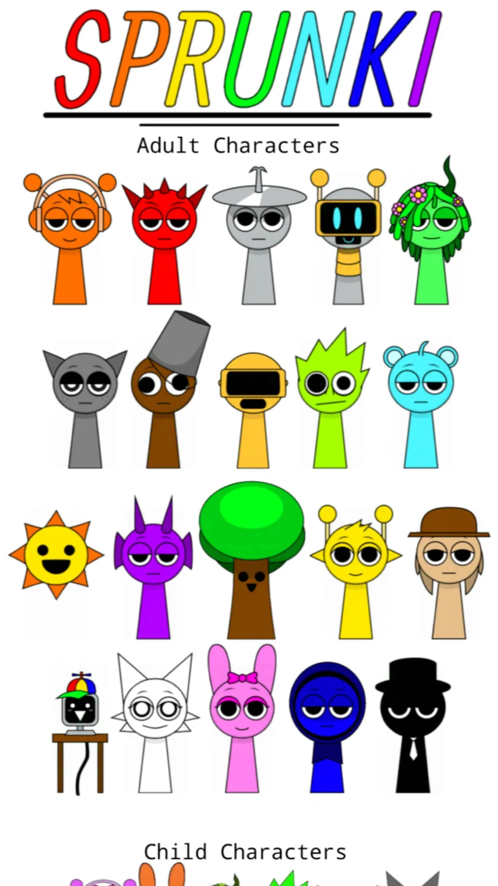 ai character: Sprunki World! background