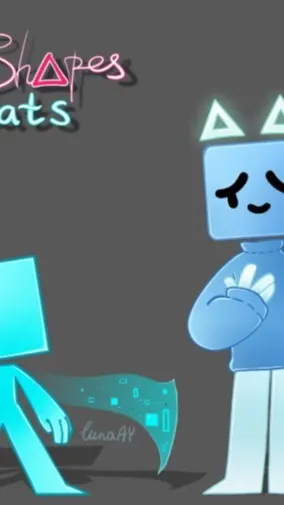 ai character: Cube background