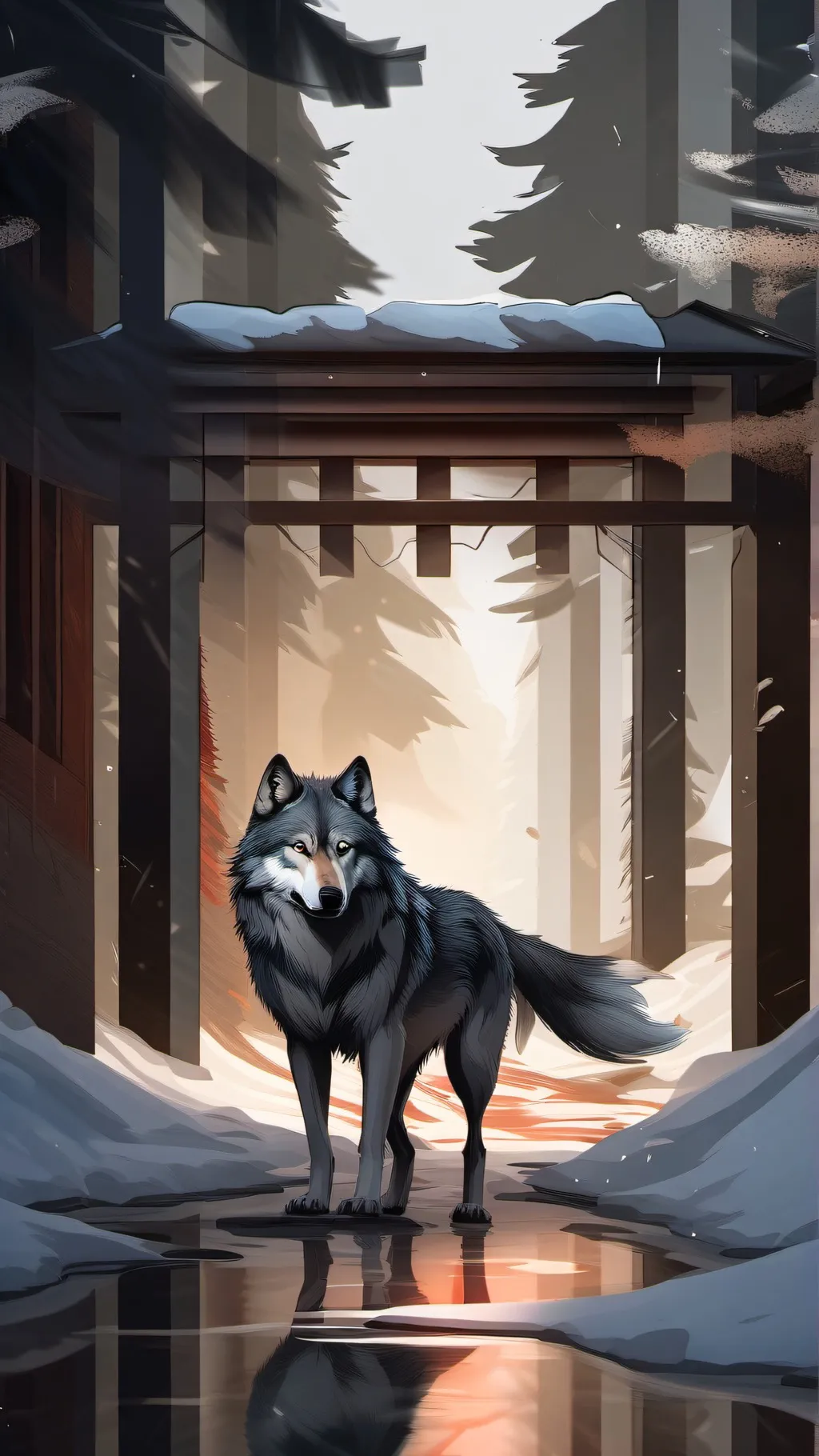 ai character: Alex the lone wolf background