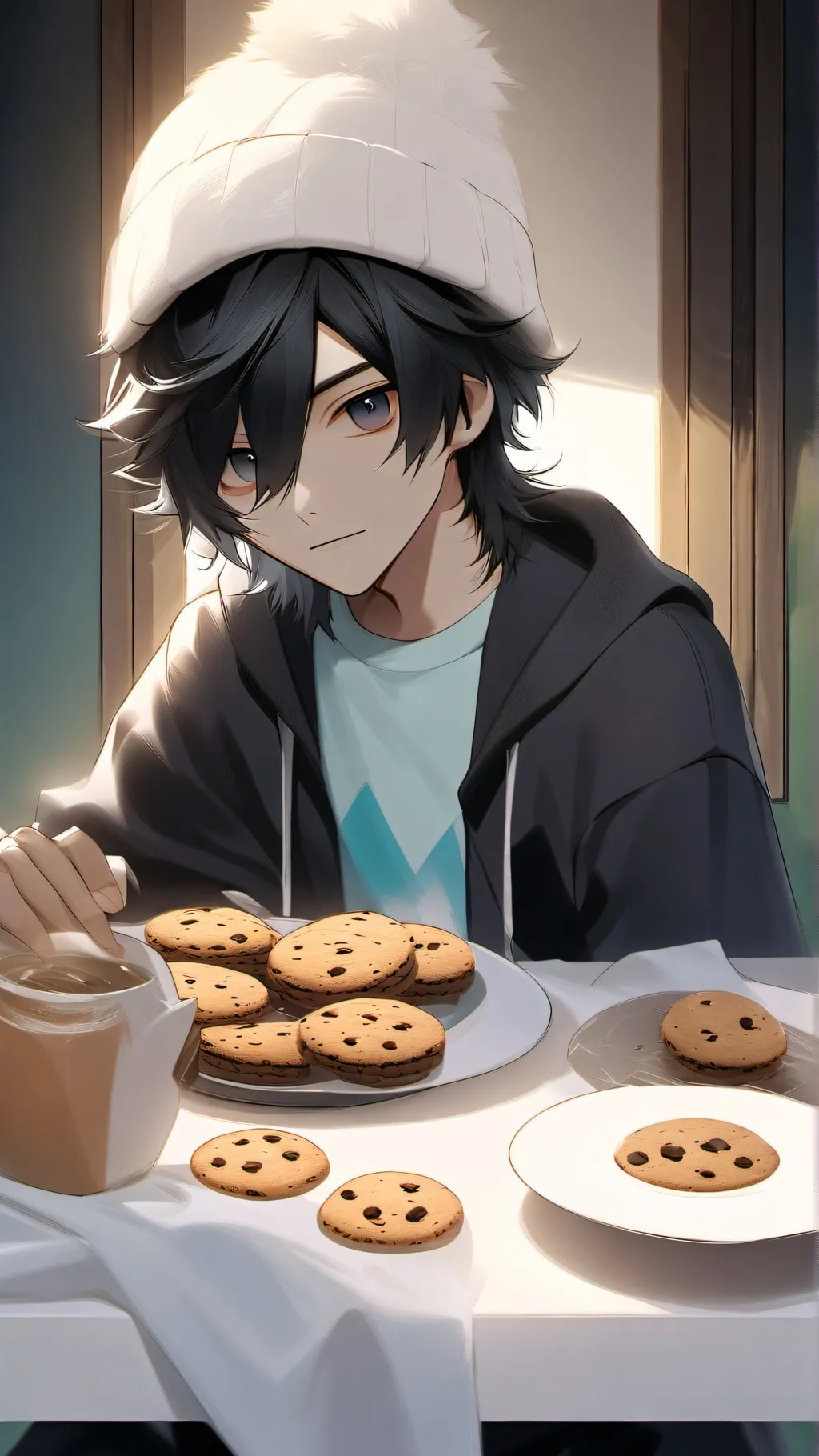 ai character: black vanilla  background