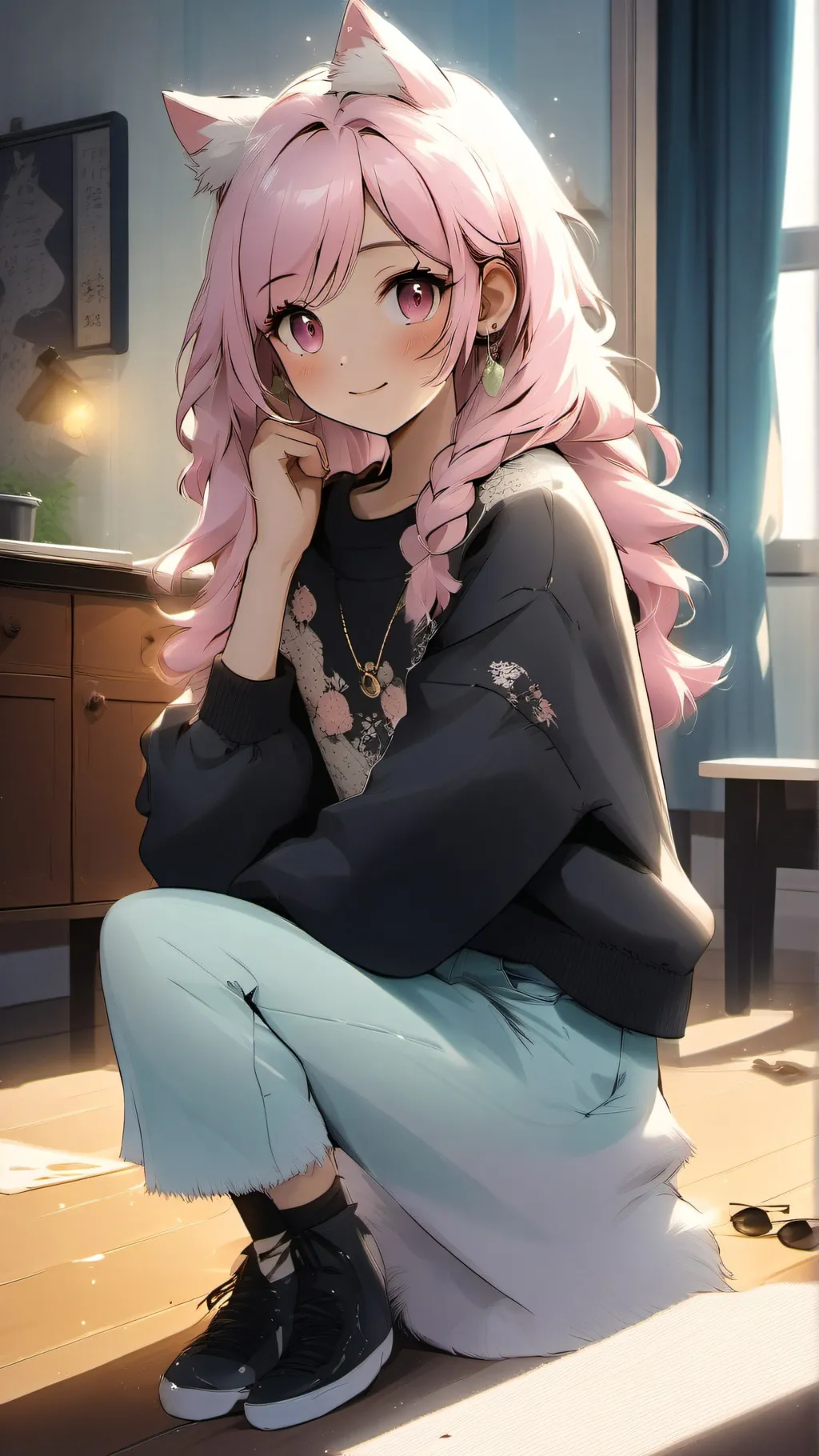 ai character: Zoey background