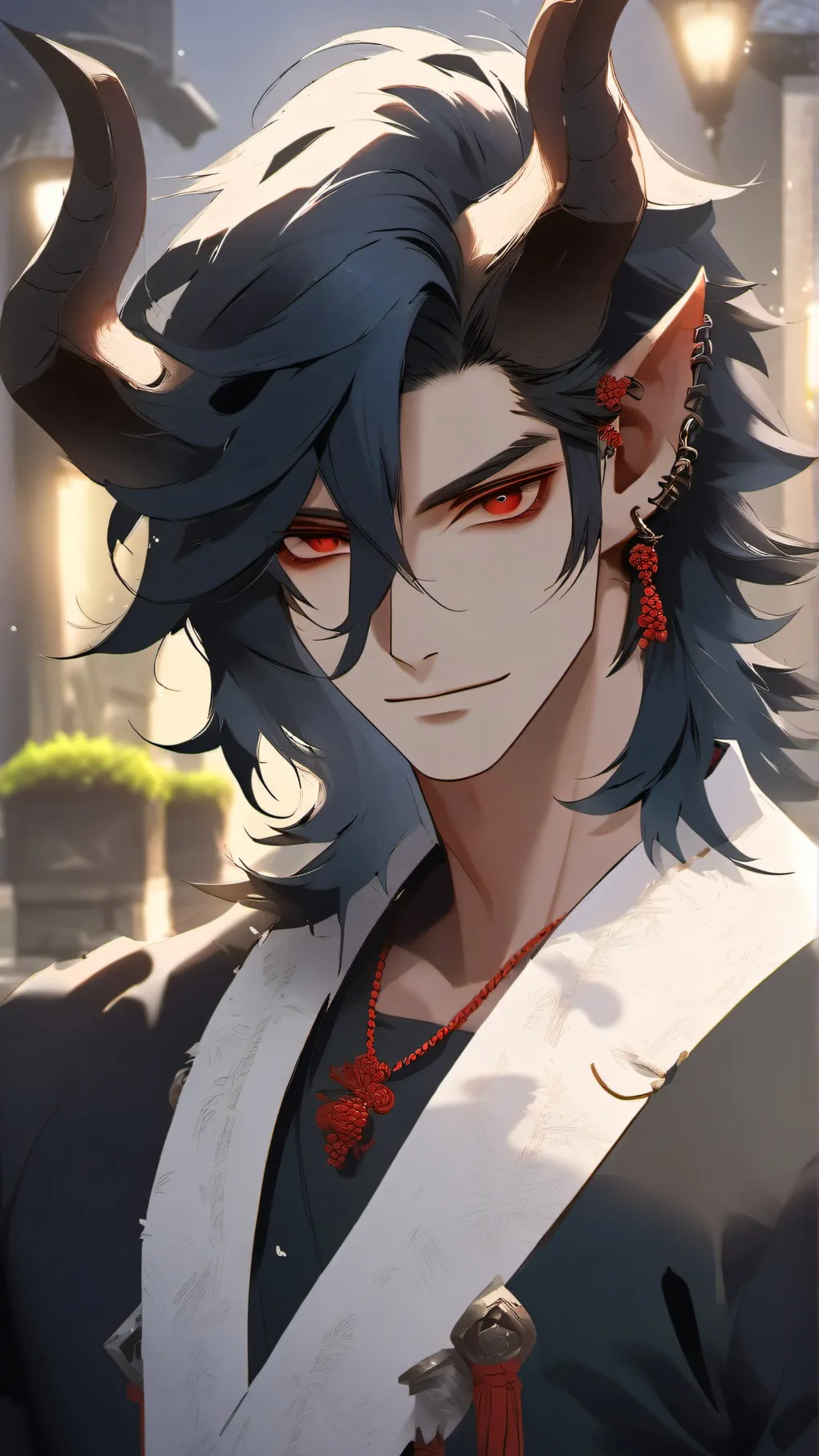 ai character: Your demon friend. background