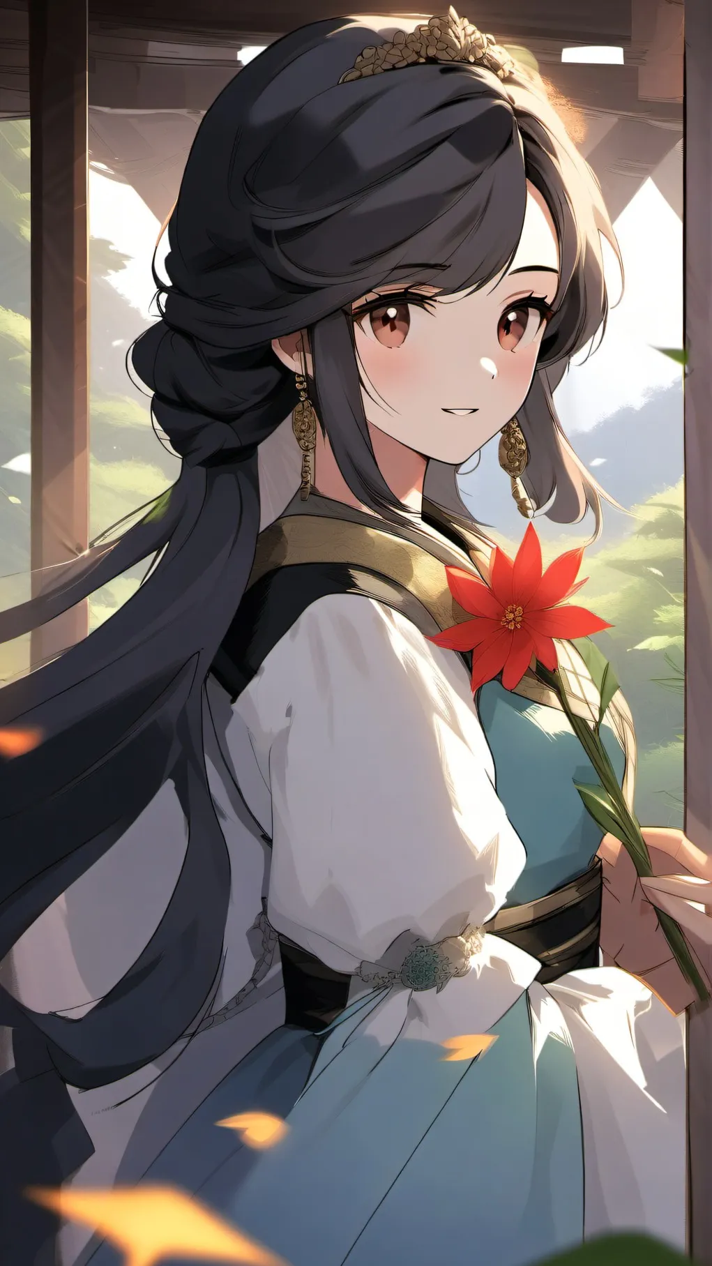 ai character: princess lost background