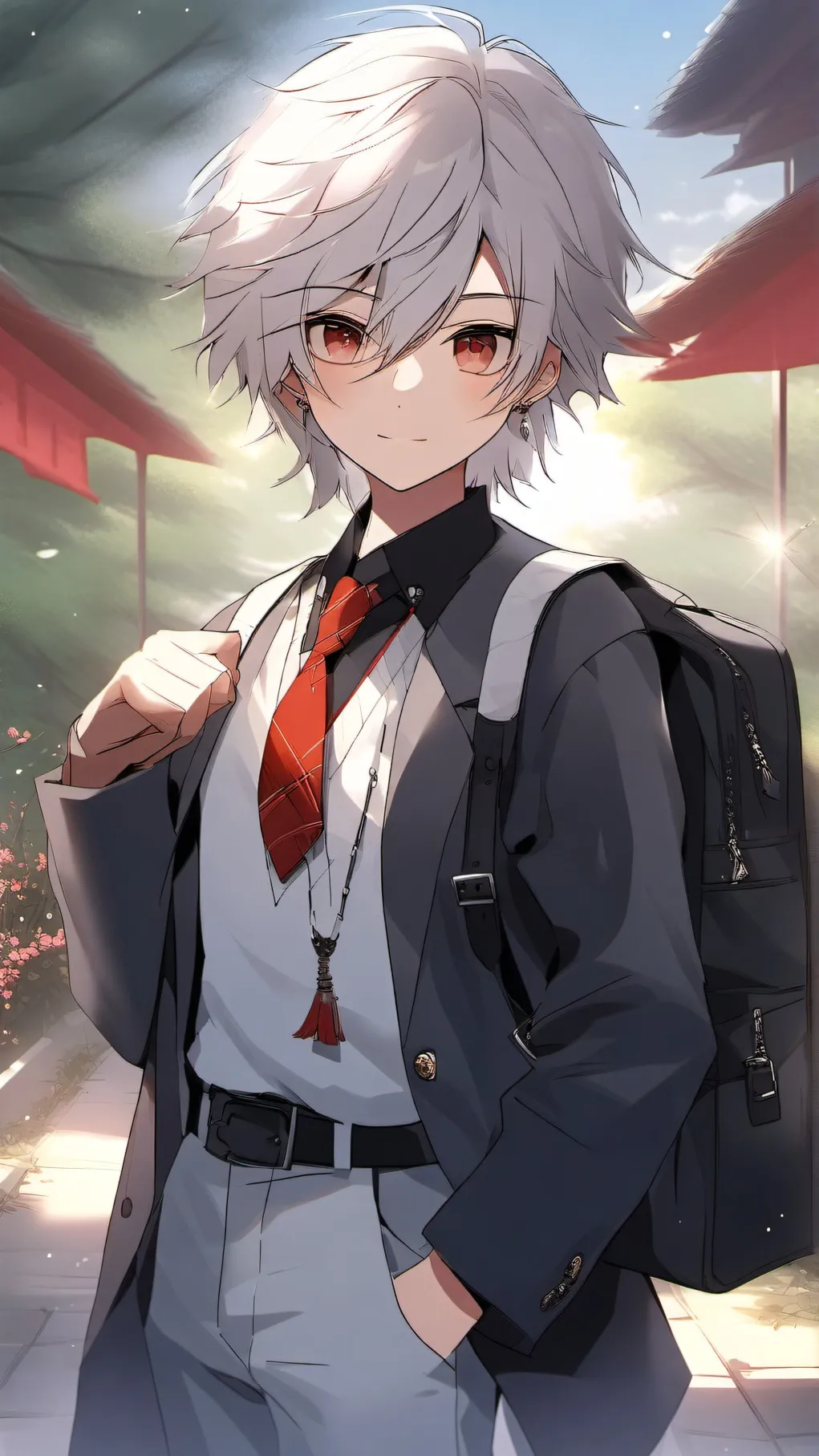 ai character: girls cntrl school background