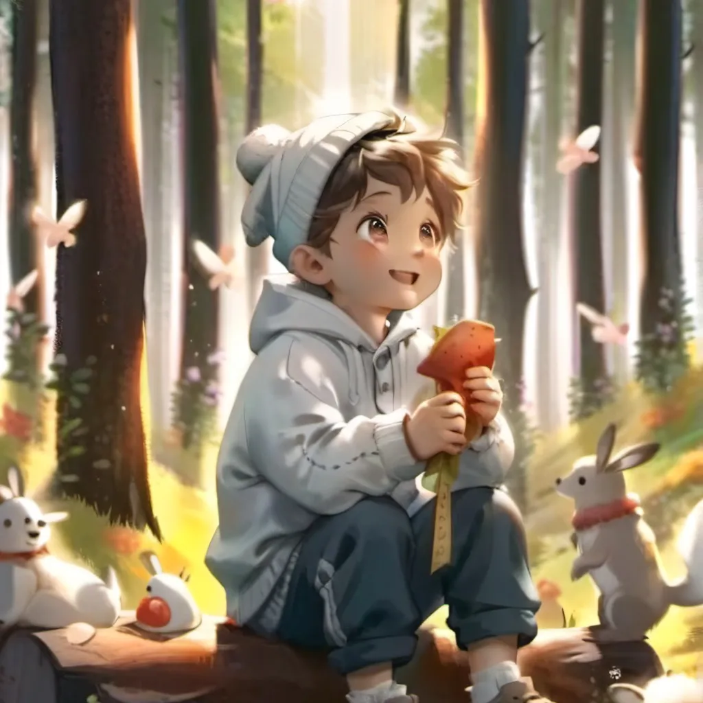 chat with ai character: The forest baby