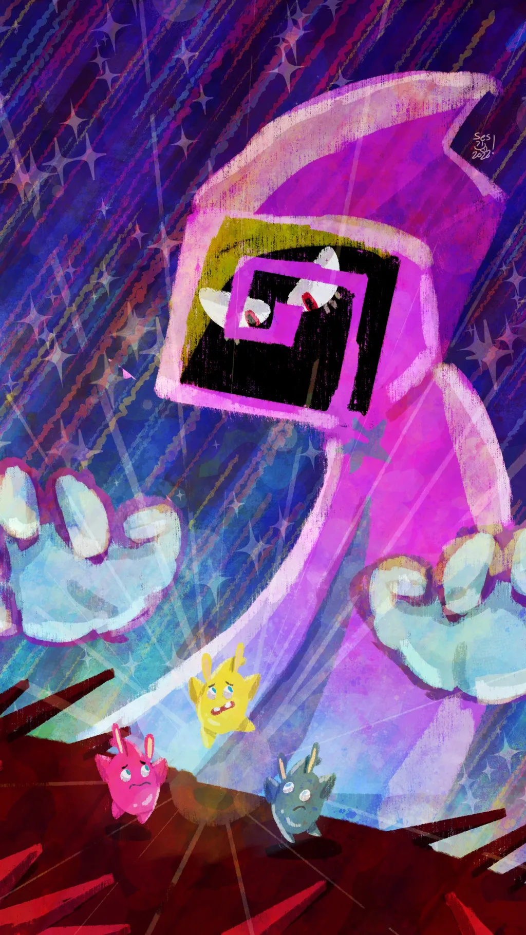 ai character: Cursa background