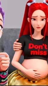 ai character: miras prengnent  background