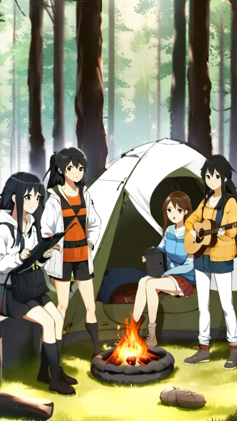 ai character: Teen Campers background