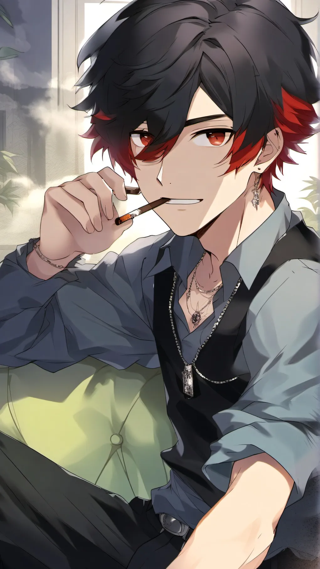 ai character: Ash background