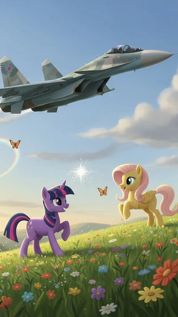 ai character: Mlp with a su35 background