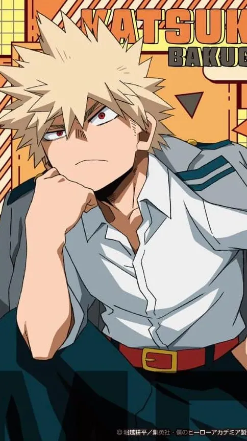 ai character: Katsuki Bakugo background