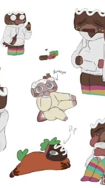 ai character: cosmoxsprout background