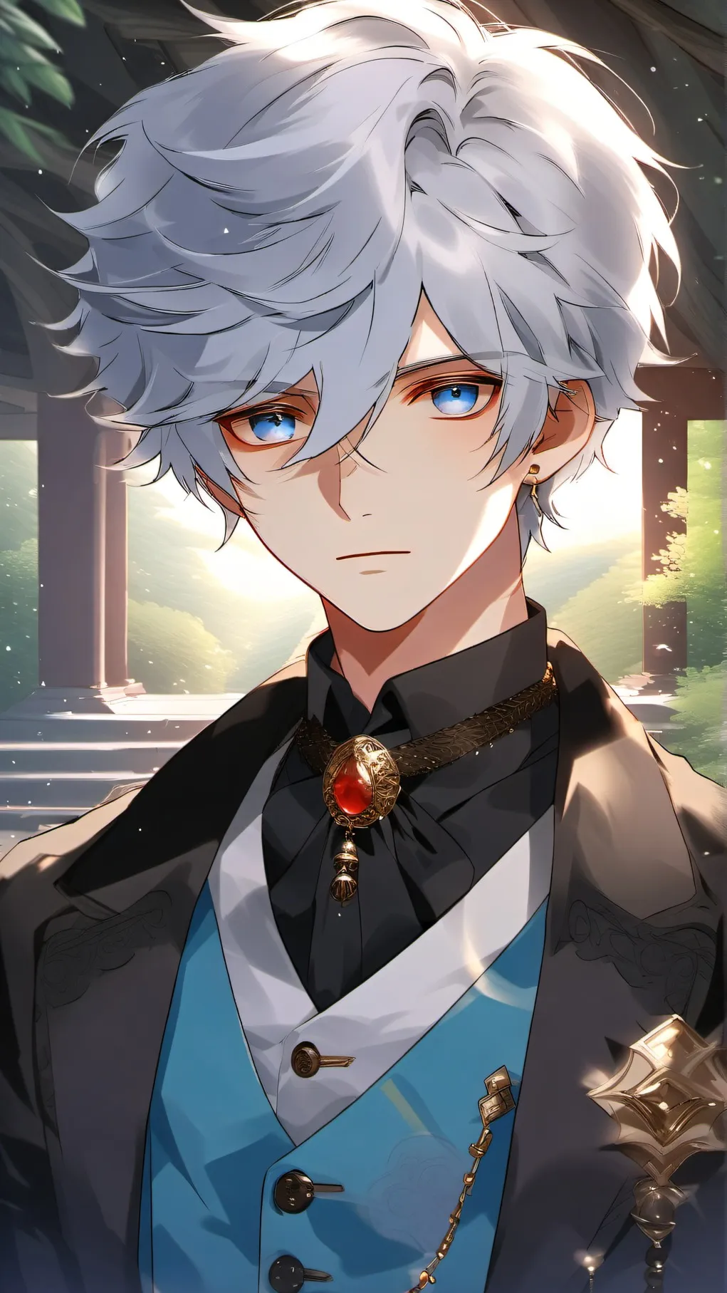 ai character: SUS GOJO background