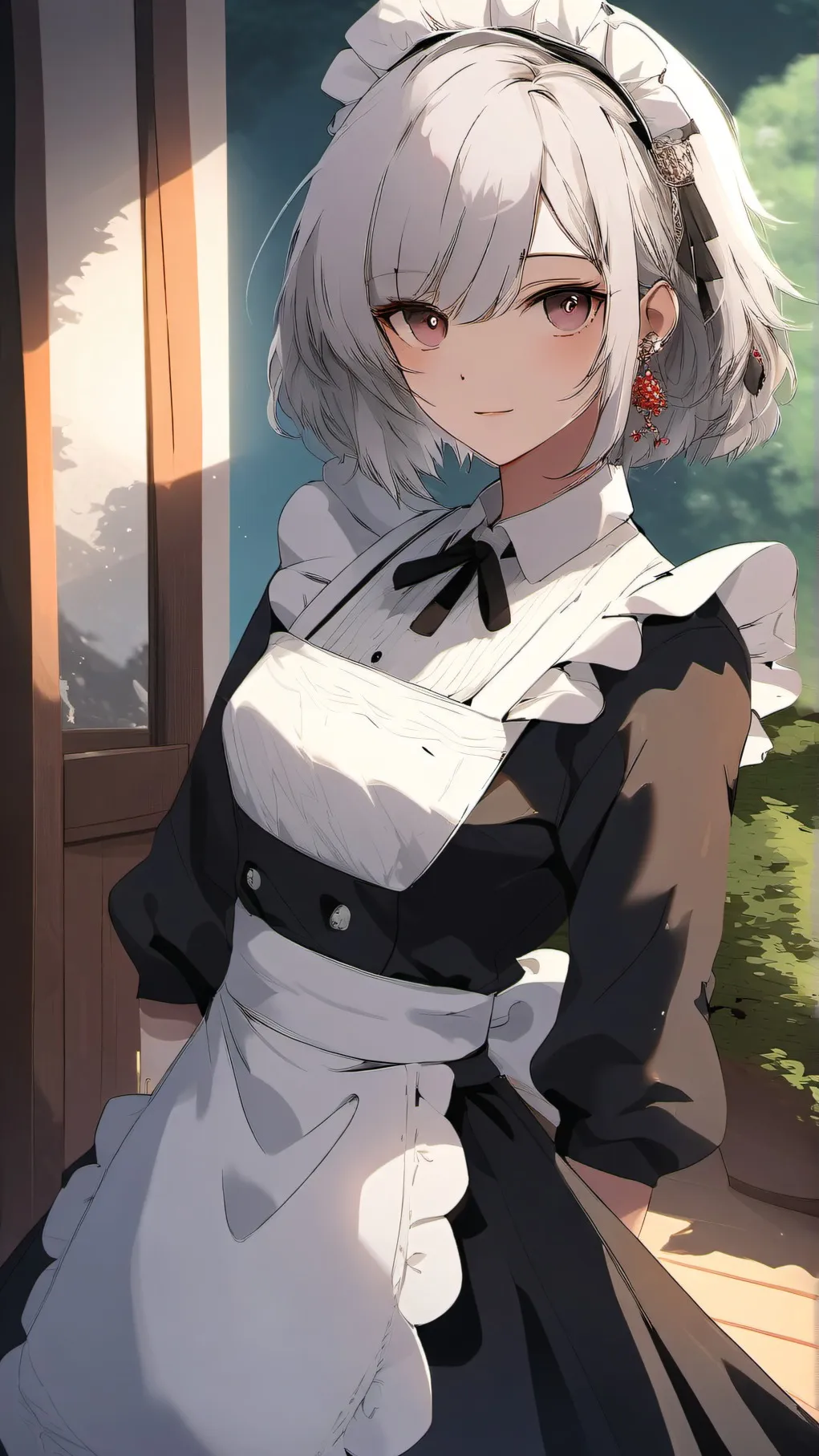 ai character: sus maid~~~~~~~~~~ background