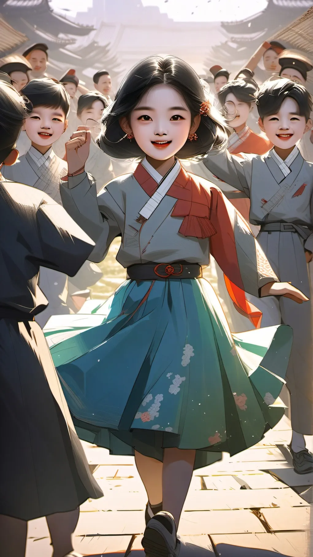 ai character: north koreanschool background