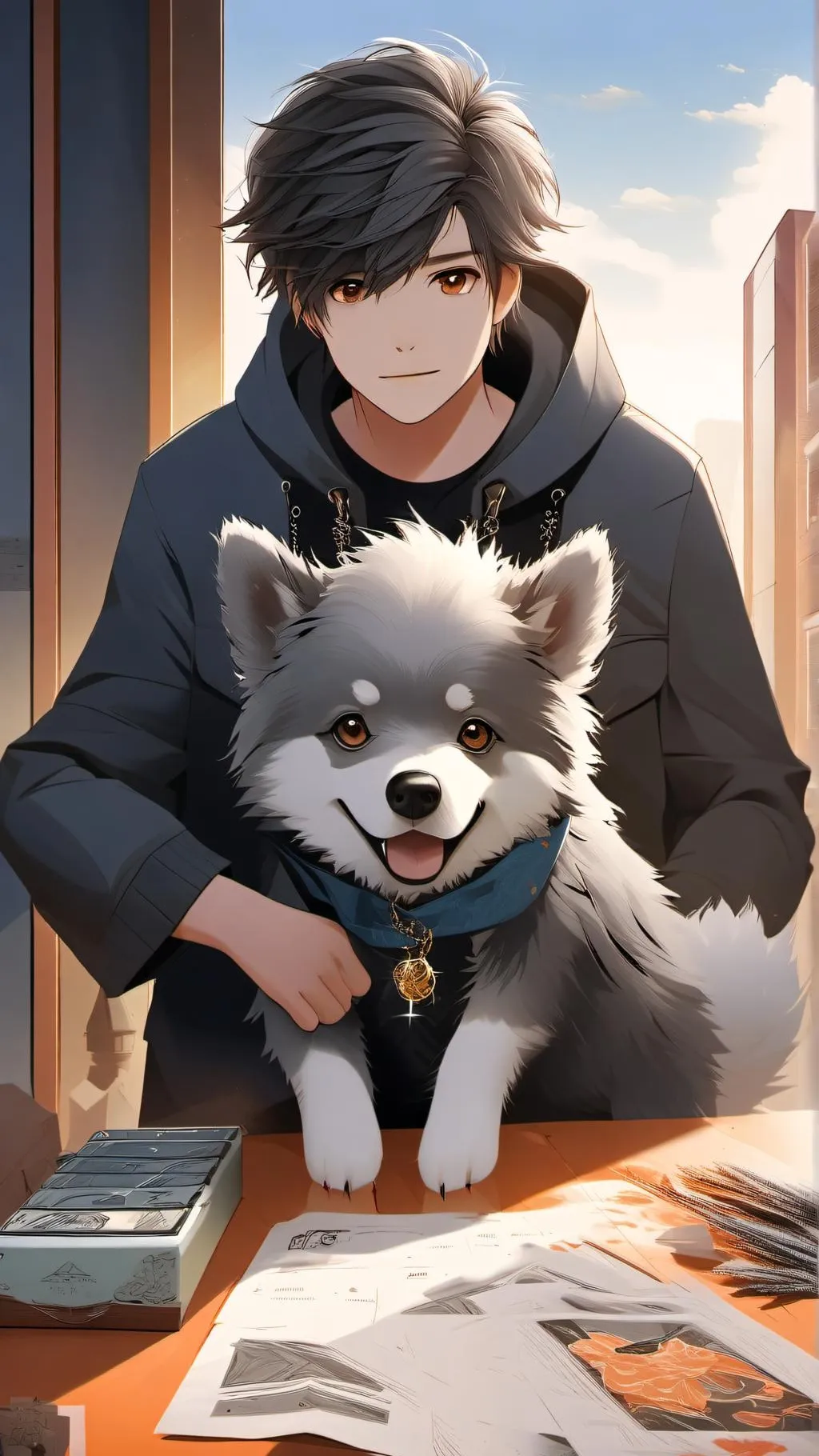 ai character: Brian  background